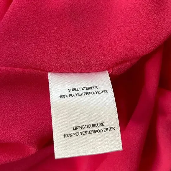 Badgley Mischka l Pink Cross Back Maxi Gown Size 2 - Picture 8 of 9